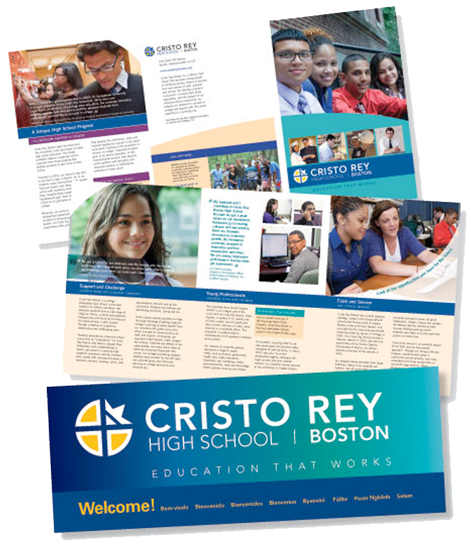 crb_brochure Cristo Rey Boston  Highschool Print Design 