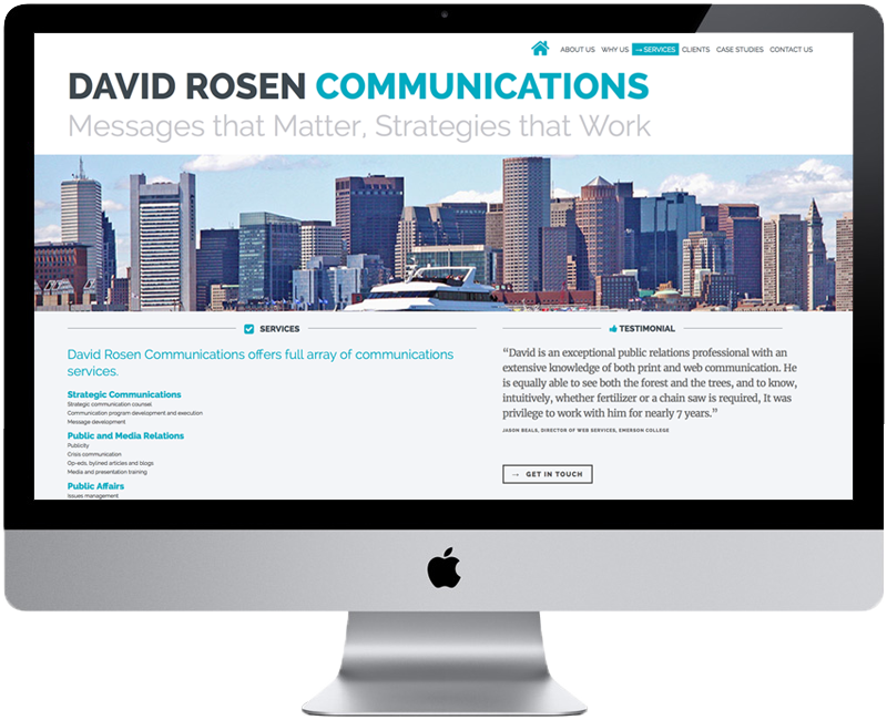 dr_communicatyions David Rosen Communications Web Design 